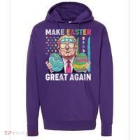Make Easter Great Again Trump Bunny Spring Hunt Eggs Hoodie thumb 0