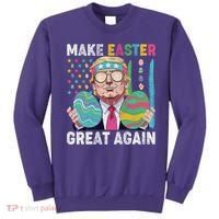 Make Easter Great Again Trump Bunny Spring Hunt Eggs Sweatshirt thumb 0