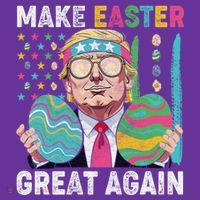 Make Easter Great Again Trump Bunny Spring Hunt Eggs Sweatshirt thumb 3