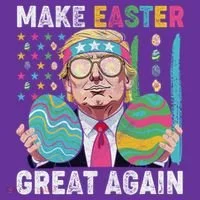 Make Easter Great Again Trump Bunny Spring Hunt Eggs Toddler Hoodie thumb 2