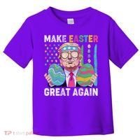 Make Easter Great Again Trump Bunny Spring Hunt Eggs Toddler T-Shirt thumb 0