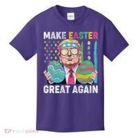Make Easter Great Again Trump Bunny Spring Hunt Eggs Kids T-Shirt thumb 0