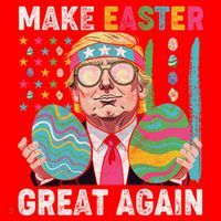 Make Easter Great Again Trump Bunny Spring Hunt Eggs Santa Hat thumb 1