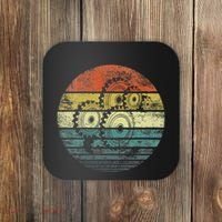 Mechanical Engineer Gifts Funny Retro Cogs Engineering Gear Coaster thumb 0