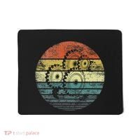 Mechanical Engineer Gifts Funny Retro Cogs Engineering Gear Mousepad thumb 0