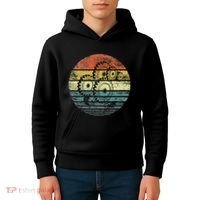 Mechanical Engineer Gifts Funny Retro Cogs Engineering Gear Kids Hoodie thumb 4