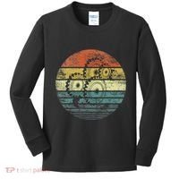 Mechanical Engineer Gifts Funny Retro Cogs Engineering Gear Kids Long Sleeve Shirt thumb 0