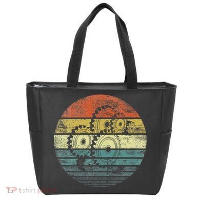 Mechanical Engineer Gifts Funny Retro Cogs Engineering Gear Bag