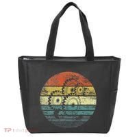 Mechanical Engineer Gifts Funny Retro Cogs Engineering Gear Tote Bag thumb 0
