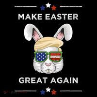 Make Easter Great Again Funny Trump Bunny Gift Usa Flag Gift Coffee Mug thumb 5