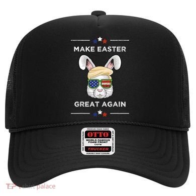 Make Easter Great Again Funny Trump Bunny Gift Usa Flag Gift Hat