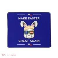 Make Easter Great Again Funny Trump Bunny Gift Usa Flag Gift Mousepad thumb 0