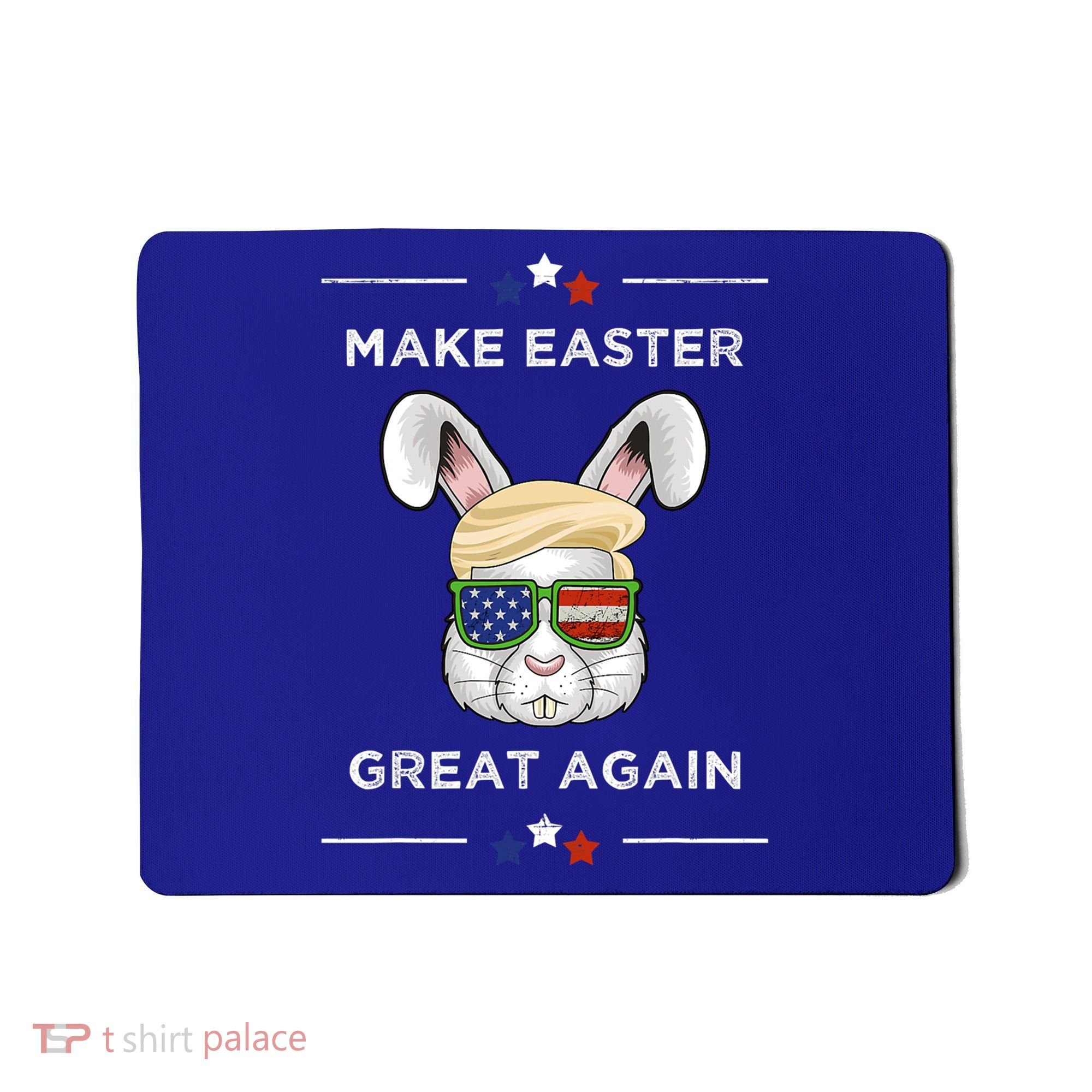 Make Easter Great Again Funny Trump Bunny Gift Usa Flag Gift Mousepad