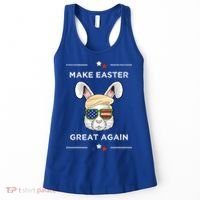 Make Easter Great Again Funny Trump Bunny Gift Usa Flag Gift Women's Tank Top thumb 0