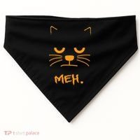Meh. Angry Cat USA-Made Doggie Bandana thumb 0