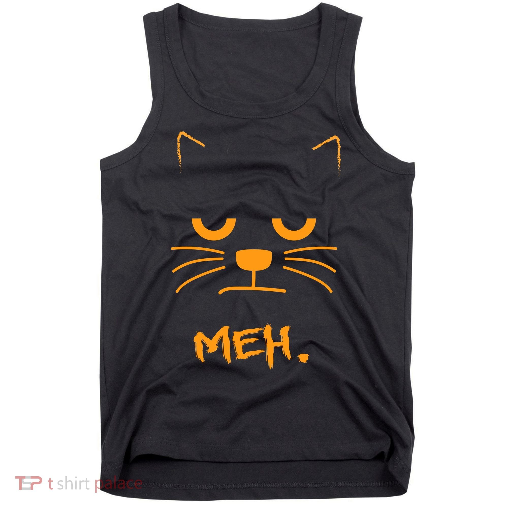 Meh. Angry Cat Tank Top