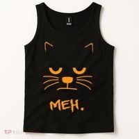 Meh. Angry Cat Tank Top thumb 2