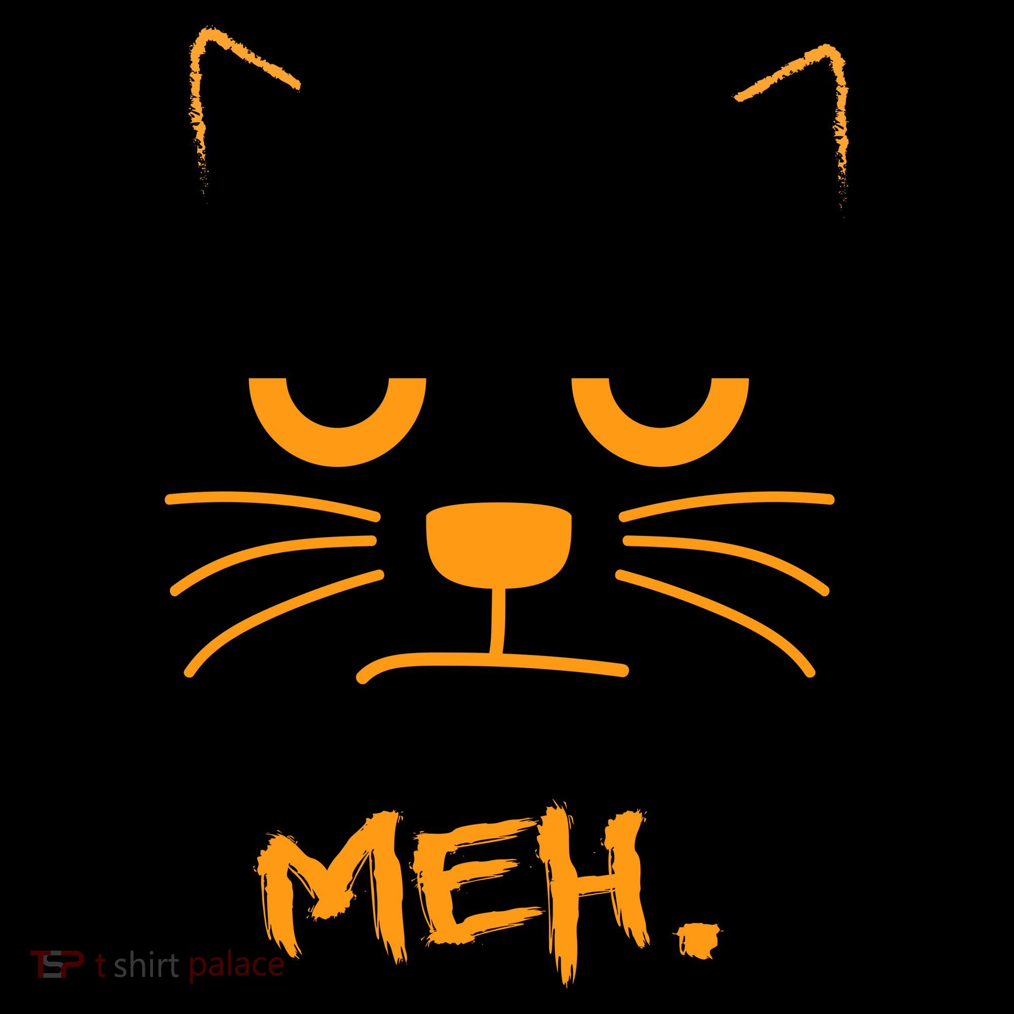 Meh. Angry Cat Women's Long Sleeve Shirt