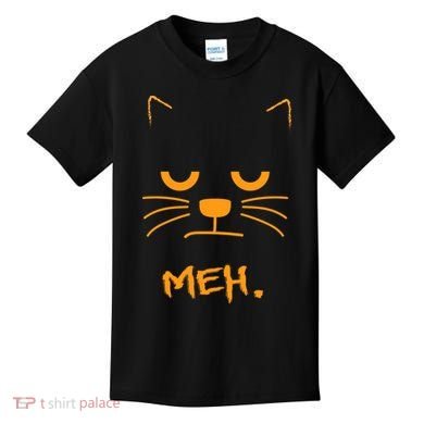 Meh. Angry Cat Kids T-Shirt