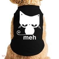 Meh Cat Funny Meme Doggie Tank thumb 0