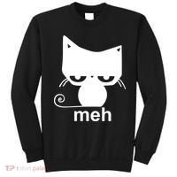 Meh Cat Funny Meme Sweatshirt thumb 0