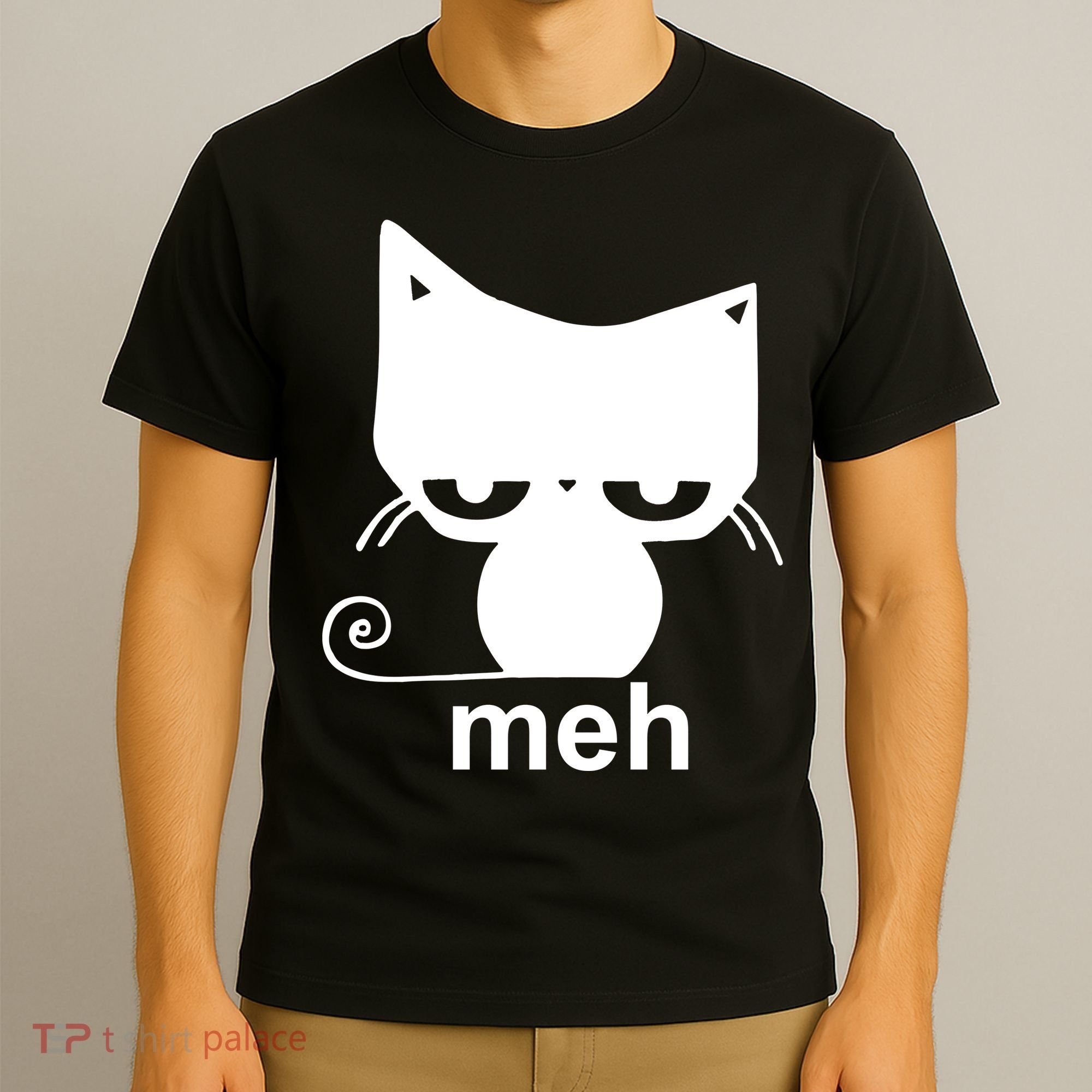 Meh Cat Funny Meme T-Shirt