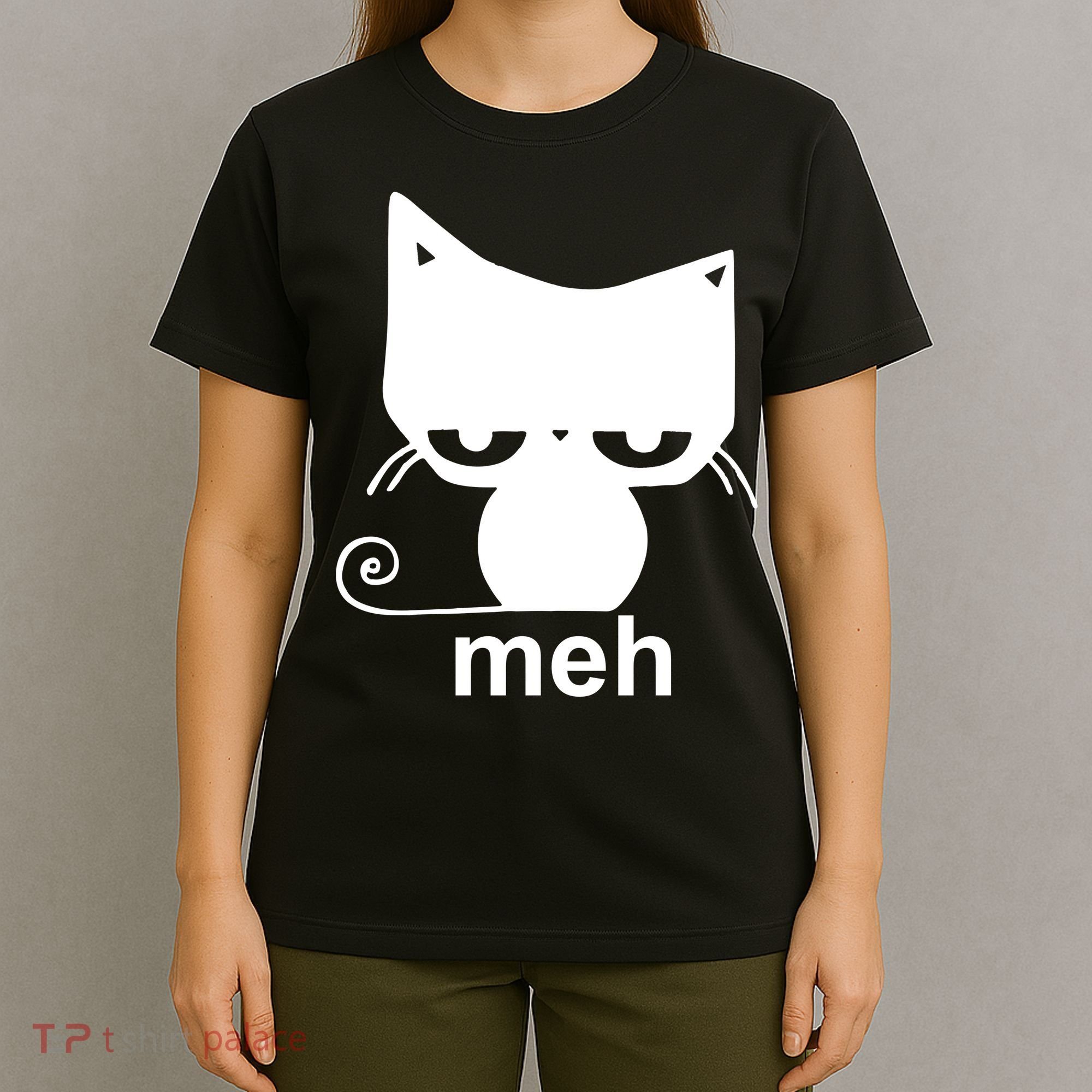 Meh Cat Funny Meme T-Shirt
