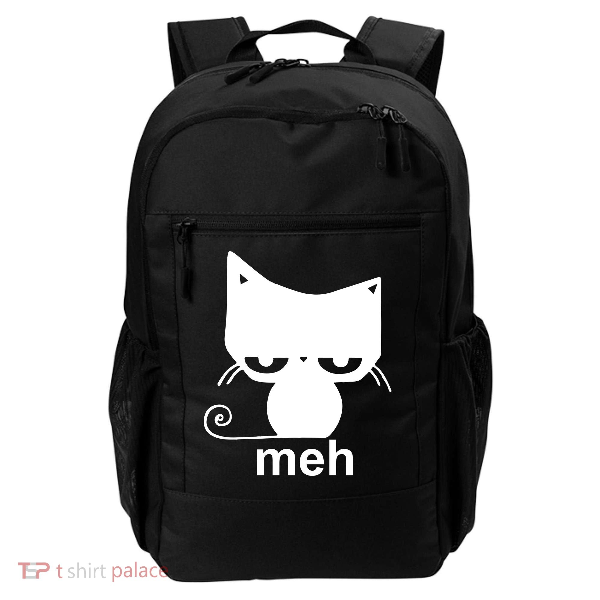 Meh Cat Funny Meme Backpack