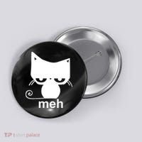 Meh Cat Funny Meme Button thumb 0