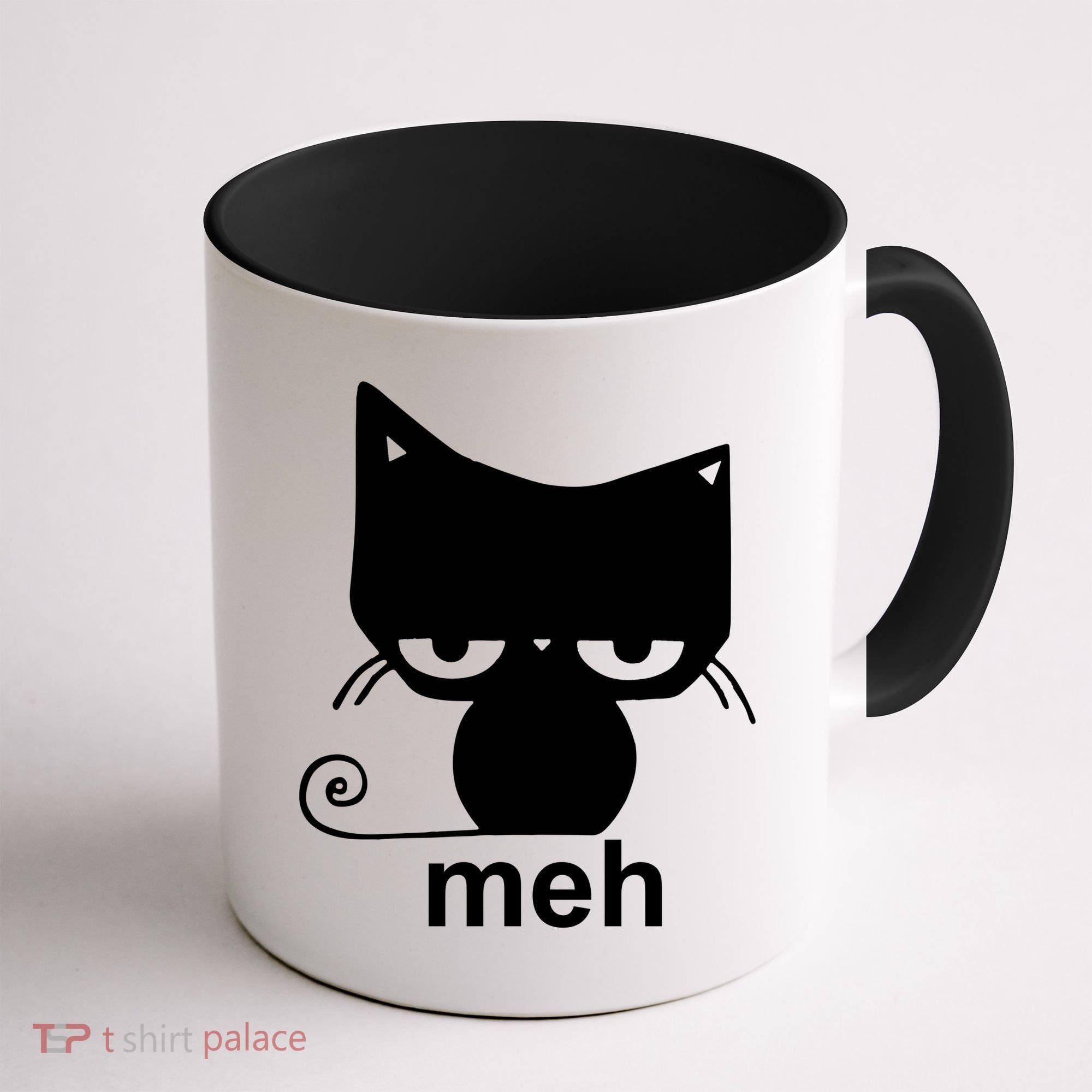 Meh Cat Funny Meme Coffee Mug