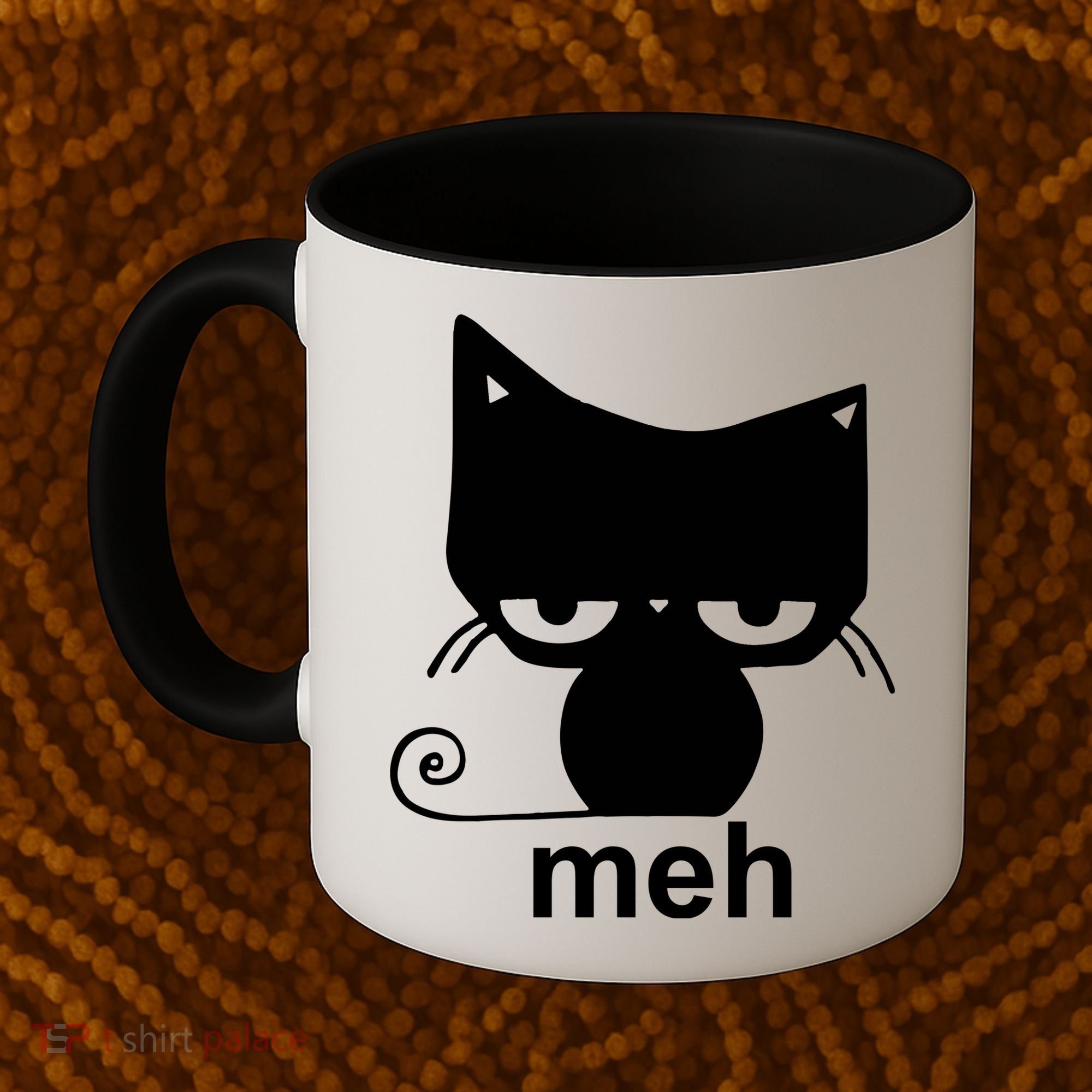 Meh Cat Funny Meme Coffee Mug