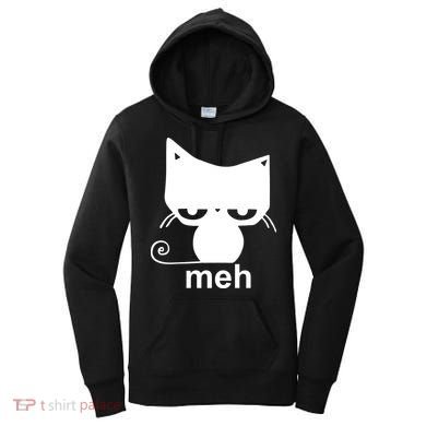 Meh Cat Funny Meme Women's Hoodie