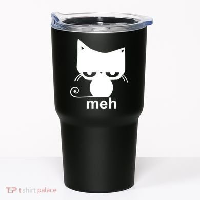 Meh Cat Funny Meme Tumbler