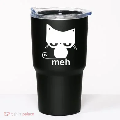 Meh Cat Funny Meme Tumbler