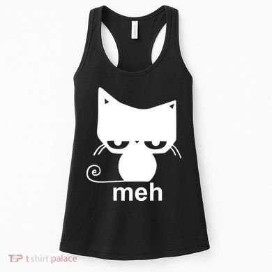 Meh Cat Funny Meme Women's Tank Top