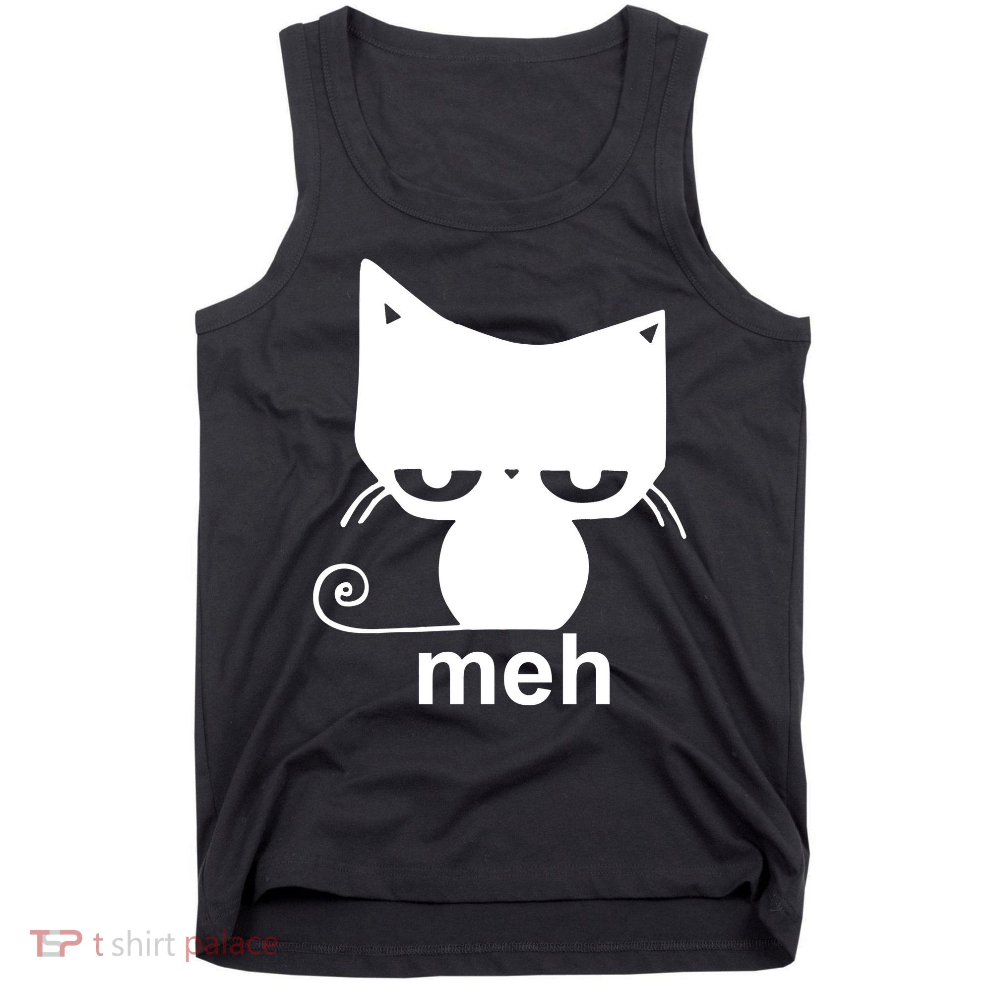 Meh Cat Funny Meme Tank Top