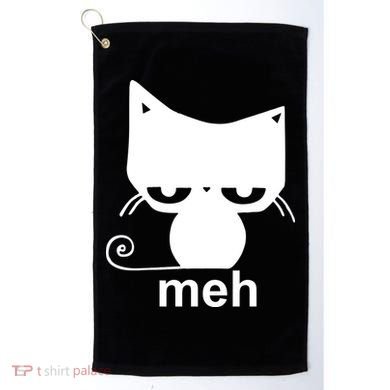 Meh Cat Funny Meme Golf Towel