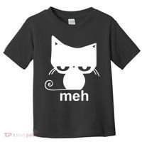Meh Cat Funny Meme Toddler T-Shirt thumb 0