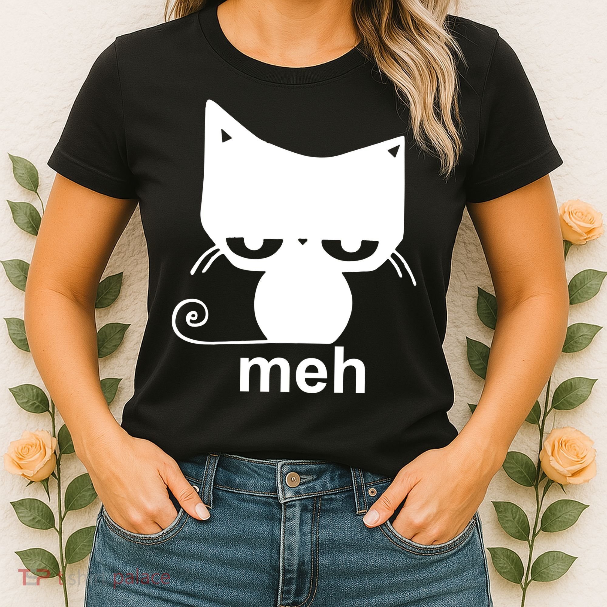 Meh Cat Funny Meme Women's T-Shirt