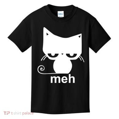 Meh Cat Funny Meme Kids T-Shirt