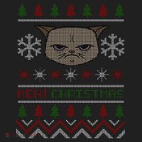 MEH! Christmas Cat Ugly Sweater Women's Sweatshirt thumb 2