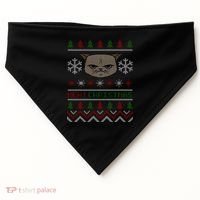 MEH! Christmas Cat Ugly Sweater USA-Made Doggie Bandana thumb 0