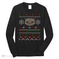 MEH! Christmas Cat Ugly Sweater Long Sleeve Shirt thumb 0