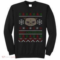 MEH! Christmas Cat Ugly Sweater Sweatshirt thumb 0
