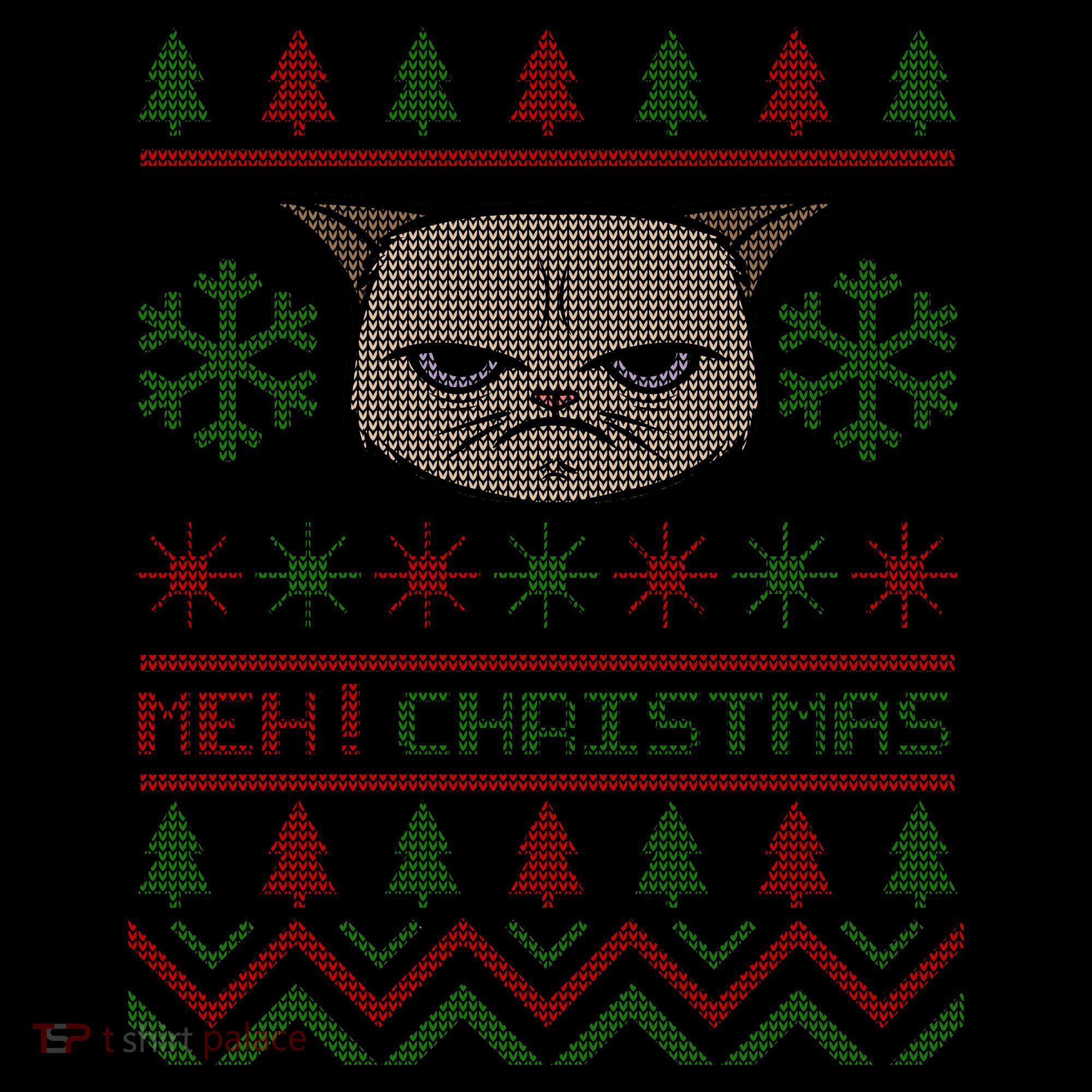 MEH! Christmas Cat Ugly Sweater Coffee Mug