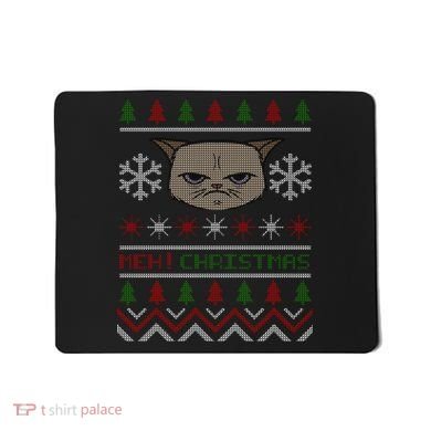 MEH! Christmas Cat Ugly Sweater Mousepad