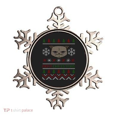 MEH! Christmas Cat Ugly Sweater Ornament