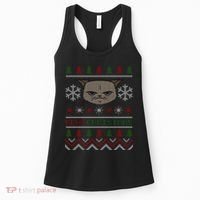 MEH! Christmas Cat Ugly Sweater Women's Tank Top thumb 0