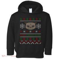 MEH! Christmas Cat Ugly Sweater Toddler Hoodie thumb 0