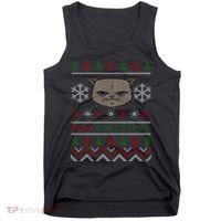MEH! Christmas Cat Ugly Sweater Tank Top thumb 0